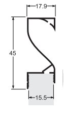 Puxador Perfil 8133 MMO